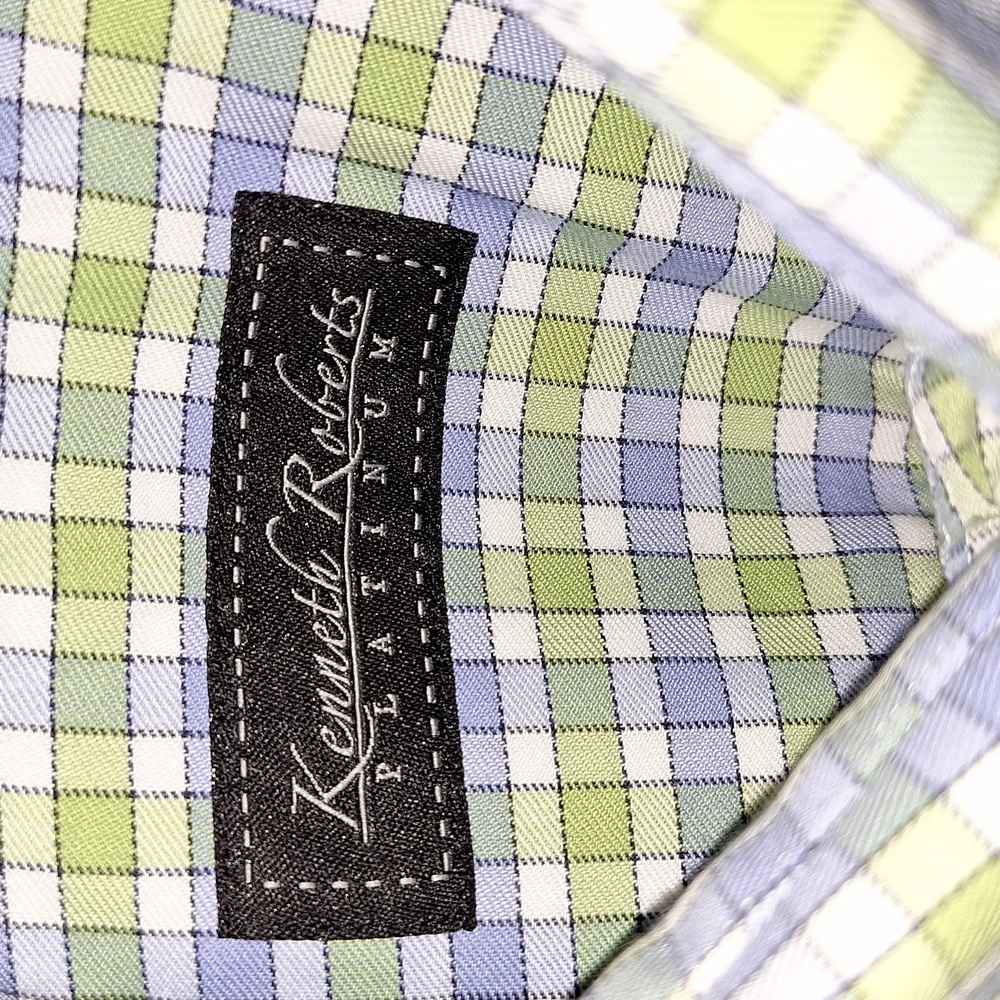 Kenneth Roberts Platinum Mens dress shirt M - Picture 3 of 10